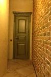 дверь массив дуба оливкового цвета с патиной по оригинальным эскизам дизайнера
